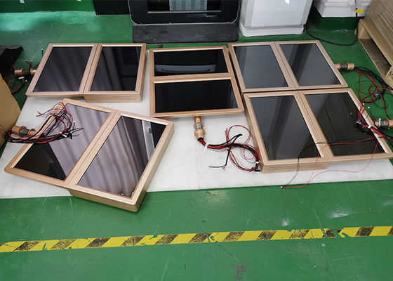 Factory DESIGNED and produced golden lcd monitor display 21.5" 24" 27" 32" double sided three sided lcd display