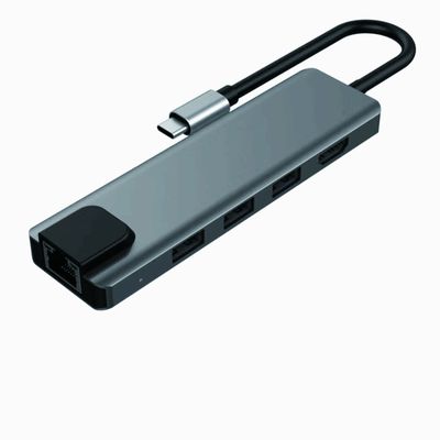 Aluminum Case 100W USB C Dock 5Gbps USB HDMI Hub For Laptop