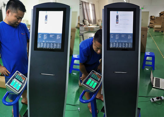 12.1 13.3inch LCD info kiosk with capacitive touch screen and thermal printer build in come with Android or Windows OS
