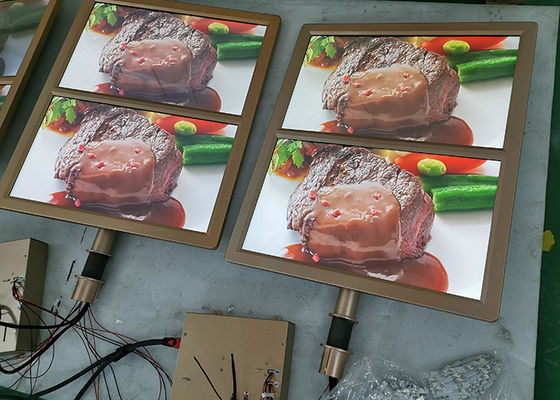 Golden lcd screen monitor double sided and three sided 21.5&quot; 24&quot; 27&quot; 32&quot; lcd display customized design