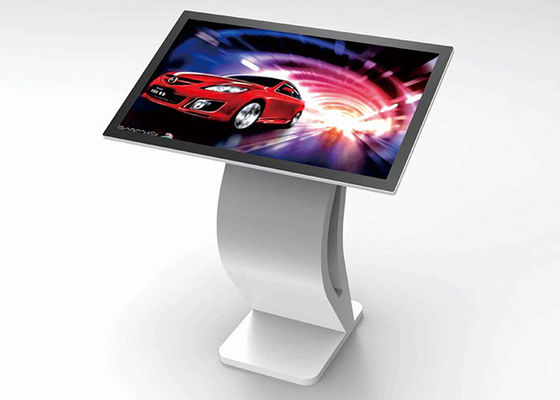 IR PCAP Touch LCD Advertising Display Screen 400cd/M2 Free Standing Digital Signage