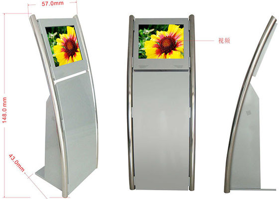 49 Inch IR Touch Screen Hotel Self Check In Kiosk 1920*1080 With Thermal Printer