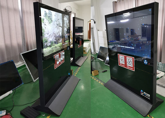 16.7M Color LCD Advertising Display Screen 65 Inch 1488*868mm Network Advertising Player