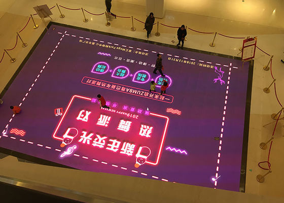 P6 P8 LED Advertising Display Screen 192x 256 Dot Interactive Led Floor Screen