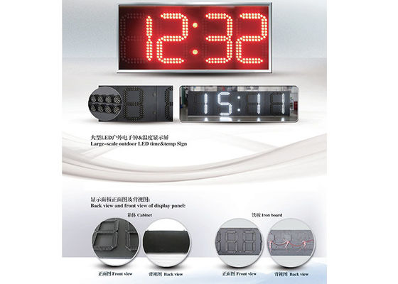 CE FCC Time Sign LED Advertising Display Screen 4000cd/M2
