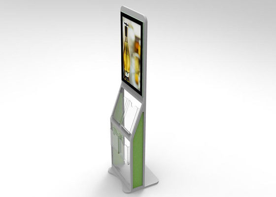 13.3'' PCAP Touch Screen Information Kiosk Android OS With Brochure Shelf
