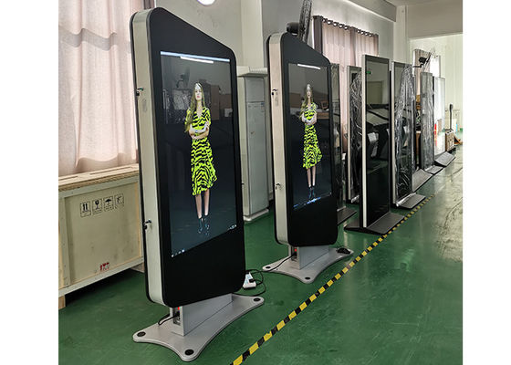 55inch double sided lcd advertising player build in Android OS and Windows OS for mall lcd display advertising player