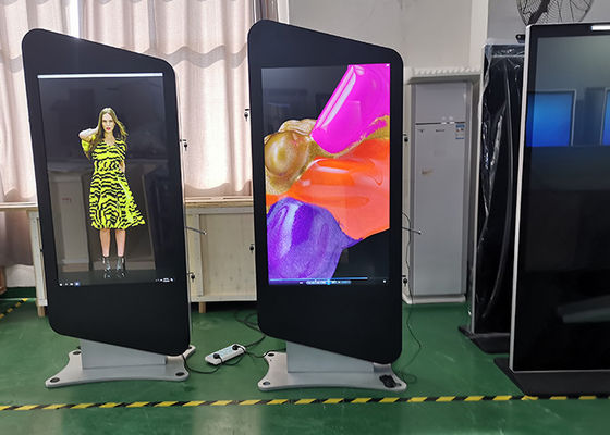 55inch double sided lcd advertising player build in Android OS and Windows OS for mall lcd display advertising player