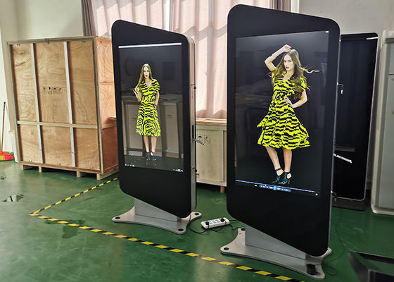 2021 customized new design free standing double sided advertising player lcd display digital signage for malls