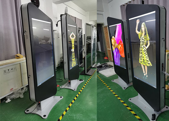 2021 customized new design free standing double sided advertising player lcd display digital signage for malls