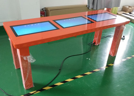 PCAP touch waterproof android lcd interactive touch screen children table with three Android touch screen game table