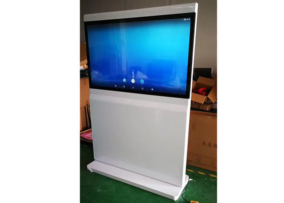 PCAP Touch Free Standing Digital Signage Advertising Player 55 65 Inch