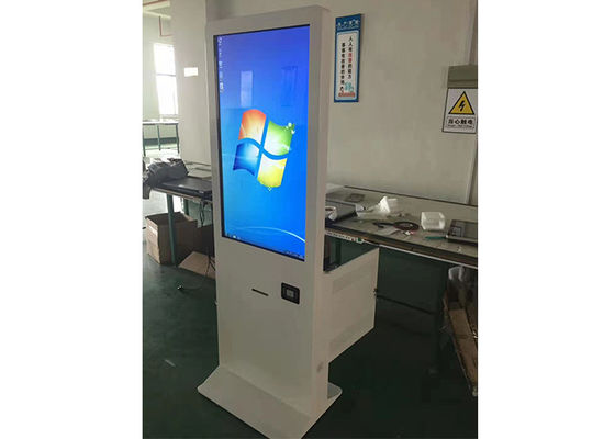 PCAP Touch Free Standing Digital Signage Advertising Player 55 65 Inch