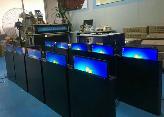 Lifting lcd display and Flip lcd display monitor lcd monitor with touch screen for meeting room table build in PC
