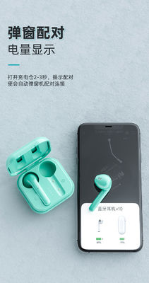 Waterproof In Ear I7s Sports Bluetooth Earphones 350mAh Case