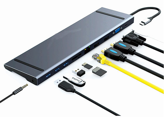 3.5mm Audio USB Type C Docking Station 30Hz 60Hz USB C HDMI USB Hub