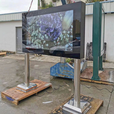 Bus Station ROHS 98in Outdoor Touch Screen Kiosk With IP Camera